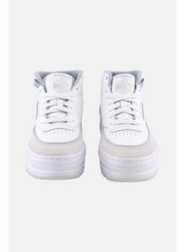 Reebok Women Club C Geo Mid Lace Up Tennis Shoes, White  - Image 3