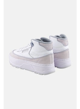 Reebok Women Club C Geo Mid Lace Up Tennis Shoes, White  - Image 2