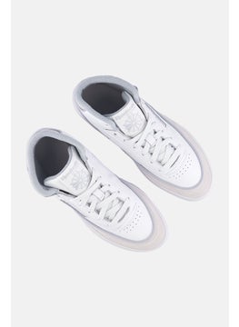 Reebok Women Club C Geo Mid Lace Up Tennis Shoes, White  - Image 4