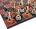 HPL American Revolutionary Independence War Chess Set W 16 Black and Red Faux Marble Board Revolution - Image 2