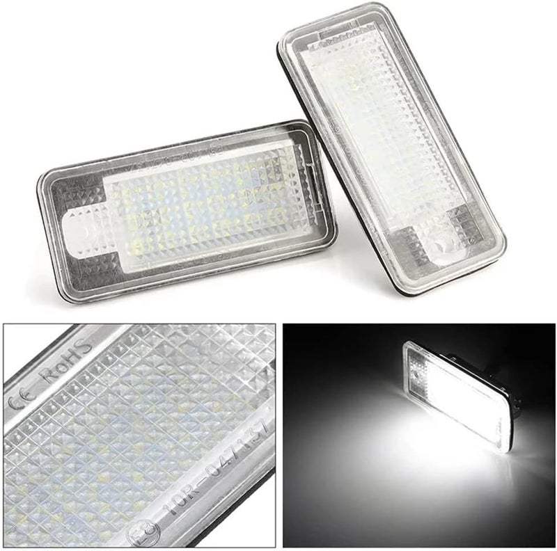 Pulchra License Number Plate Light LED Rear Number Plate Light For Audi A3 S3 A4 S4 A6 S6 A8 Q7 2Pcs - Image 4