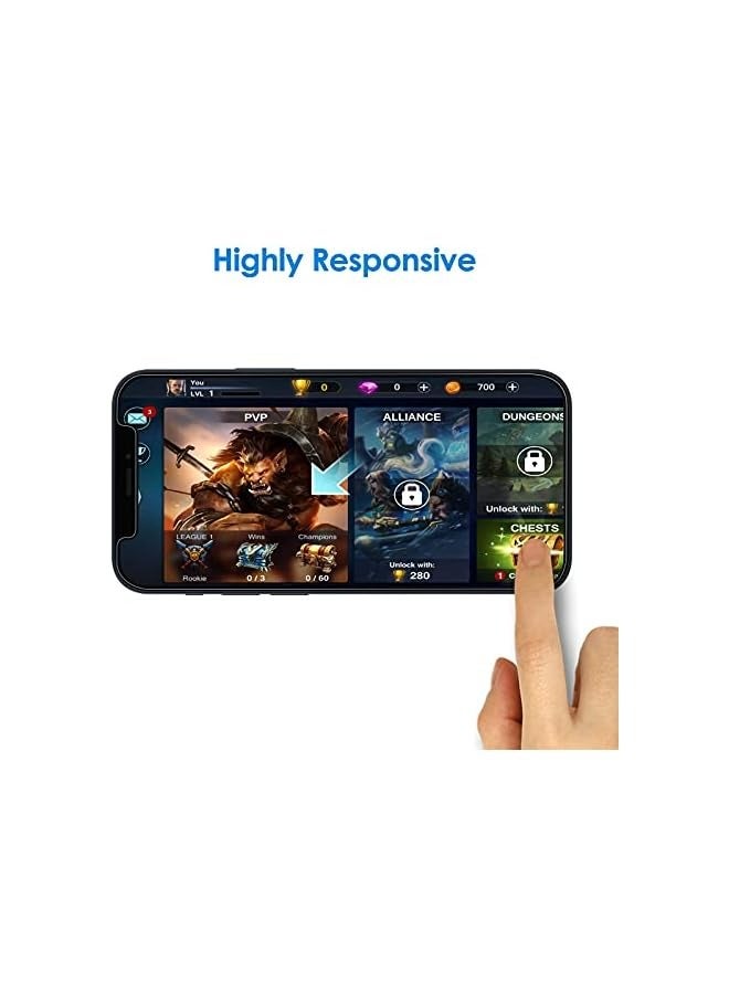 جي تيك واقي شاشة لهاتف iPhone 12/12 Pro مقاس 6.1 بوصة، طبقة من الزجاج المقوى مع أداة سهلة التركيب، عبوتان - Image 5