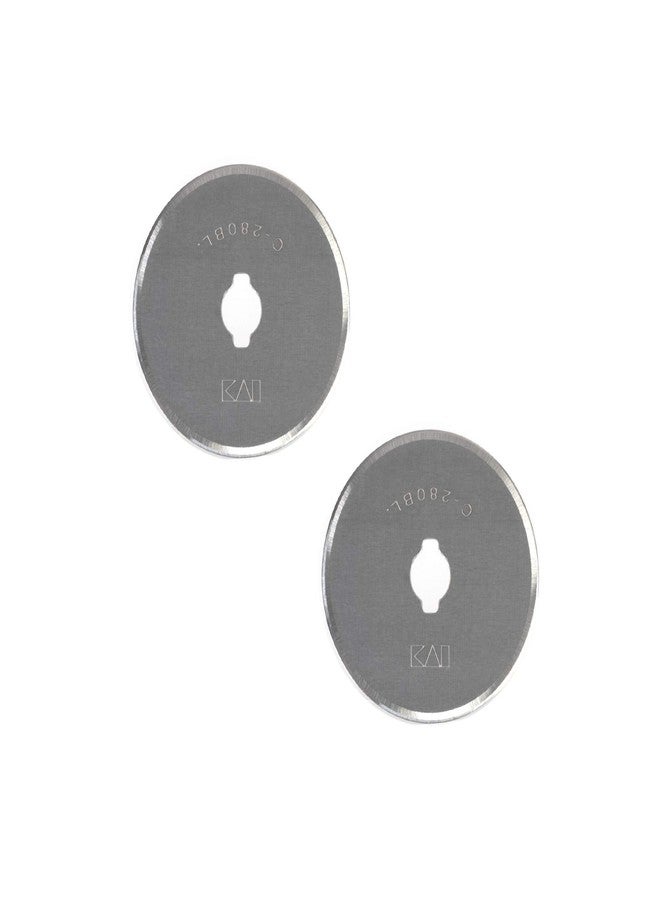 Omnigrid 28mm Refills, 2, Tungsten-Carbon Steel Rotary Blades, 28 mm, 2-Pack, Silver, 2 Count, (2046) - Image 2