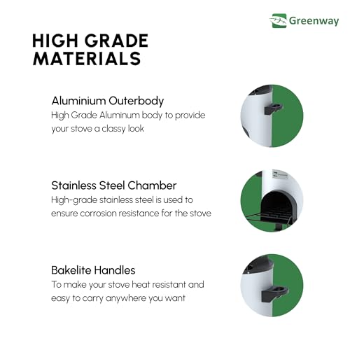 Greenway Smart Stove - Improved Biomass Cooking Stove | Smoke Less Small Stove | Bioflame Wood Stove | No LPG or Gas Needed | Affordable Clean Cooking | Eco-Friendly Lakdi ka chulha | Made-in-India - Image 5