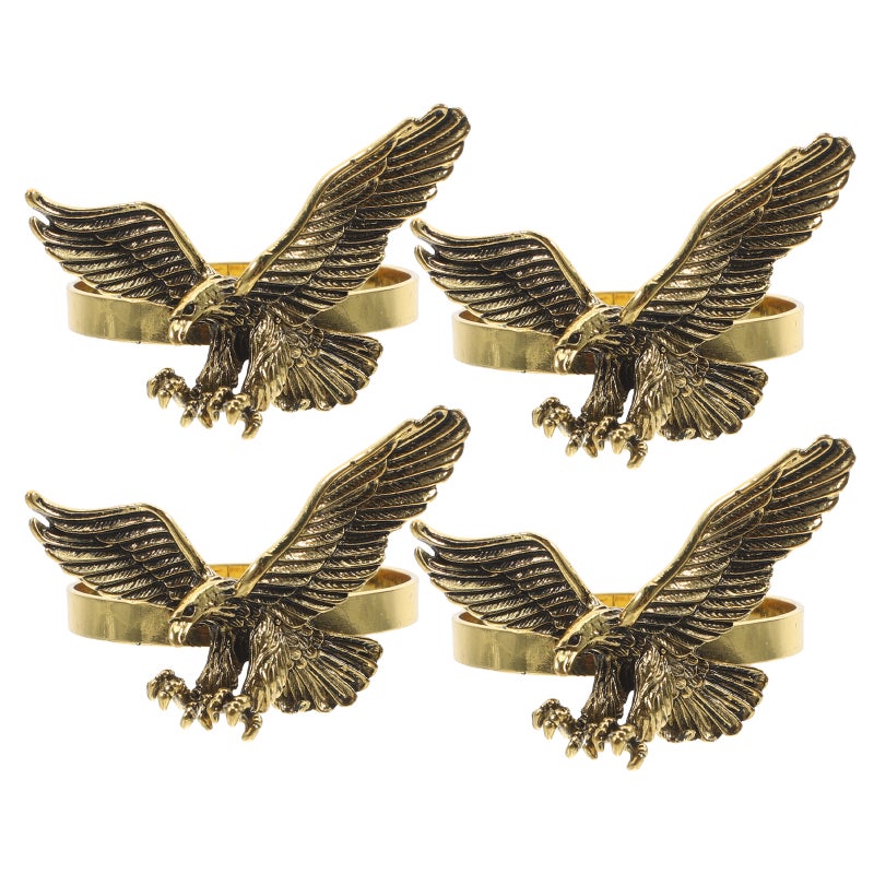 4pcs Napkin Metal Napkin Holder Decorative Napkin Serviette Napkin - Image 1