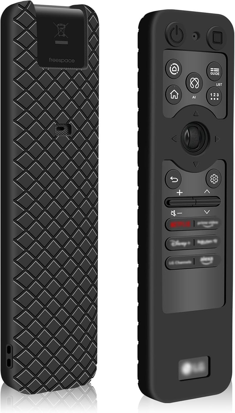 Winceed Silicone Case for LG MR25GA Remote Control [Anti-Slip] Protective Cover for MR25GA Magic Remote Compatible with 2025 LG OLED Smart TV Series Remote (Black) - Image 1