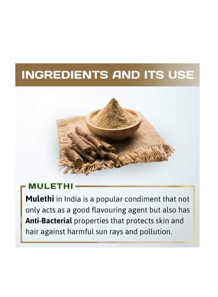 Accessories 22 Mulethi Powder (100gm) â€“ 100% Natural & Pure | Suitable for Skin & Hair | Brightens Skin, Reduces Dark Spots & Promotes Even Tone | Strengthens Hair, Soothes Scalp & Supports Growth - Image 5