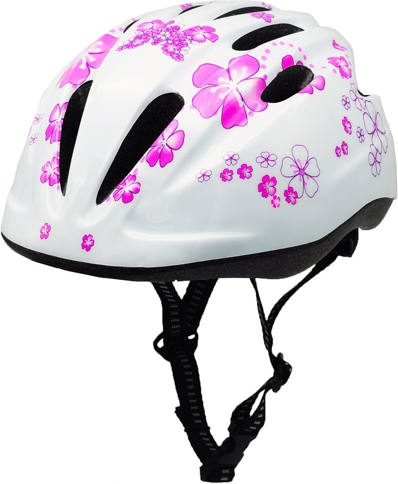 BeBeFun Girl Helmet for Bike,Kids Bike Pink Helmet for Girls Approximately Ages 3-10 Years Adjuastable and Multi-Sport, from Toddler to Kids CPSC Certicated - Image 1