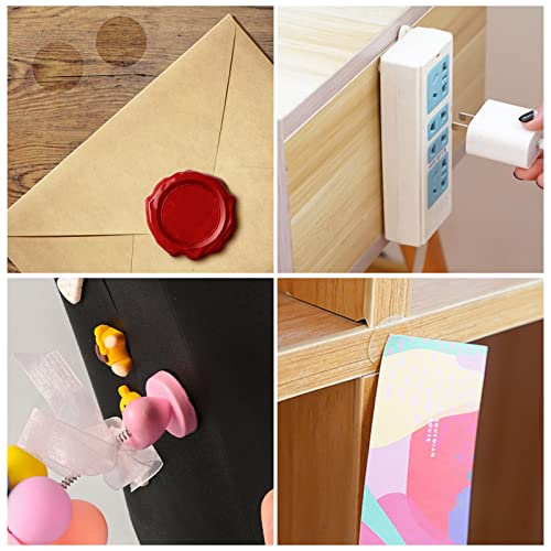 Prudiut 360 PCS Double Sided Adhesive Wax Seal Stickers - Removable Sticky Tack Putty for Sealing Backing (1 Inch) - Image 5