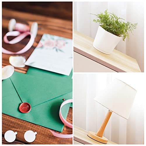 Prudiut 360 PCS Double Sided Adhesive Wax Seal Stickers - Removable Sticky Tack Putty for Sealing Backing (1 Inch) - Image 4