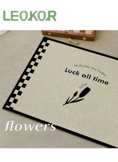 LEOKOR Doormat Non-slip Natural Rubber Front Door Mat Mud Scraper Welcome Entrance Mat for Home Entrance, Garage and Garden 60 * 90 CM  - Image 2