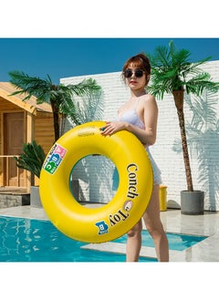 Jorunb Inflatable Swimming Ring,Inflatable Swimming Ring Floating Adult Vintage Striped Donut Inflatable Float Ring for Adult Children  - Image 3