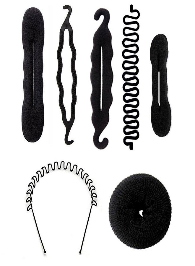 ENHAM set of 7 hair accessories donuts, puff makers and more - Image 1
