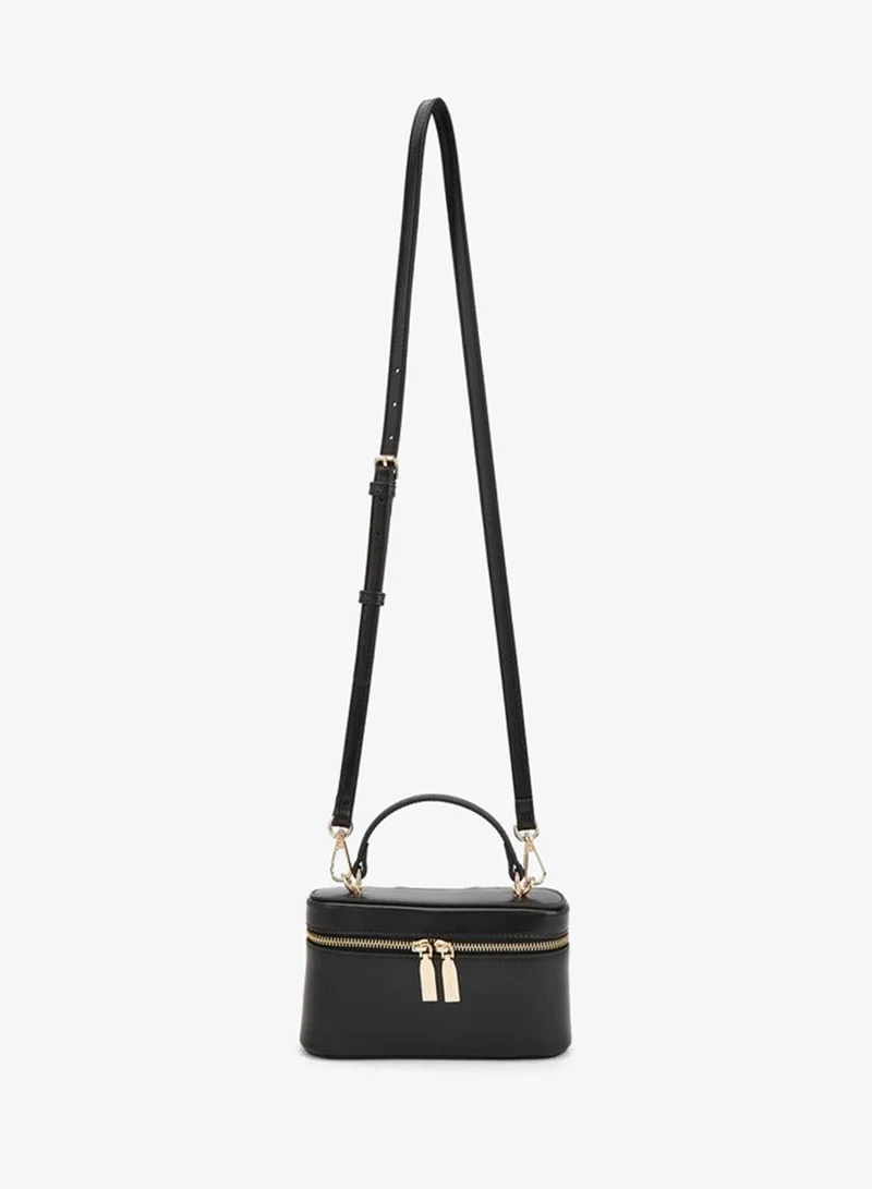Celeste BLACK Solid Crossbody Bag With Top Handle for Women | Best Price UAE