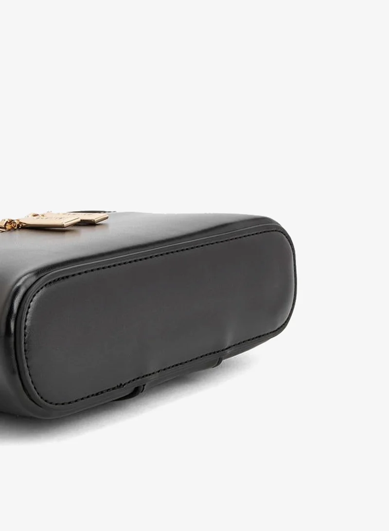 Celeste BLACK Solid Crossbody Bag With Top Handle for Women | Best Price UAE