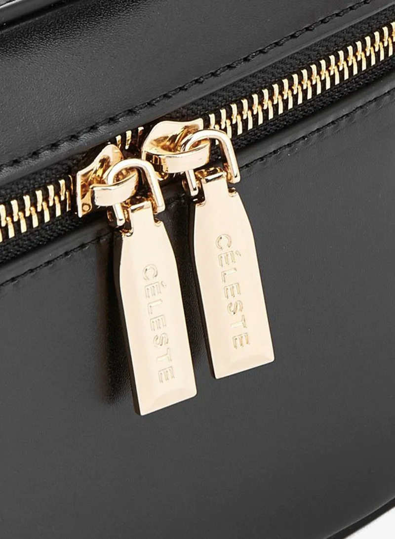 Celeste BLACK Solid Crossbody Bag With Top Handle for Women | Best Price UAE