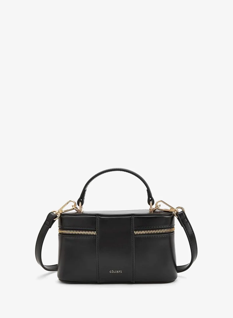 Celeste BLACK Solid Crossbody Bag With Top Handle for Women | Best Price UAE