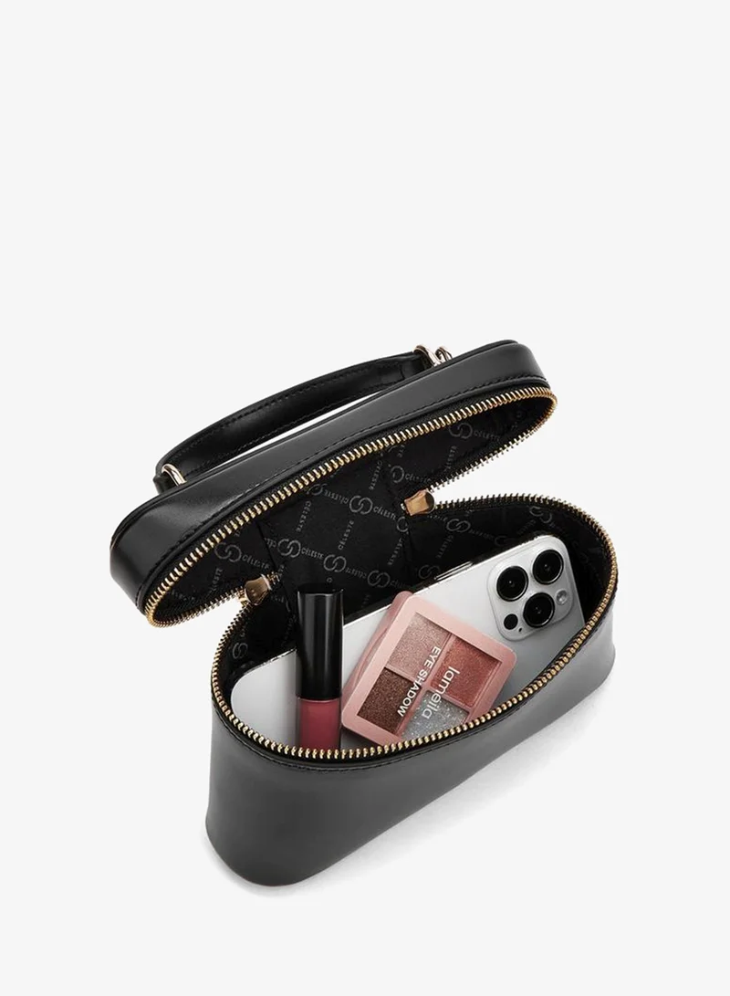 Celeste BLACK Solid Crossbody Bag With Top Handle for Women | Best Price UAE