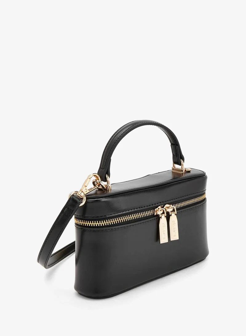 Celeste BLACK Solid Crossbody Bag With Top Handle for Women | Best Price UAE