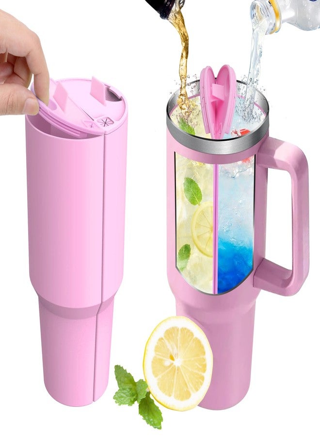 Hysagtek 2-in-1 Drink Separator for Stanley Cup 40 oz, Silicone Liner Divider, Reusable Liner Separator Compatible with Stanley Tumbler 40 oz - Image 1