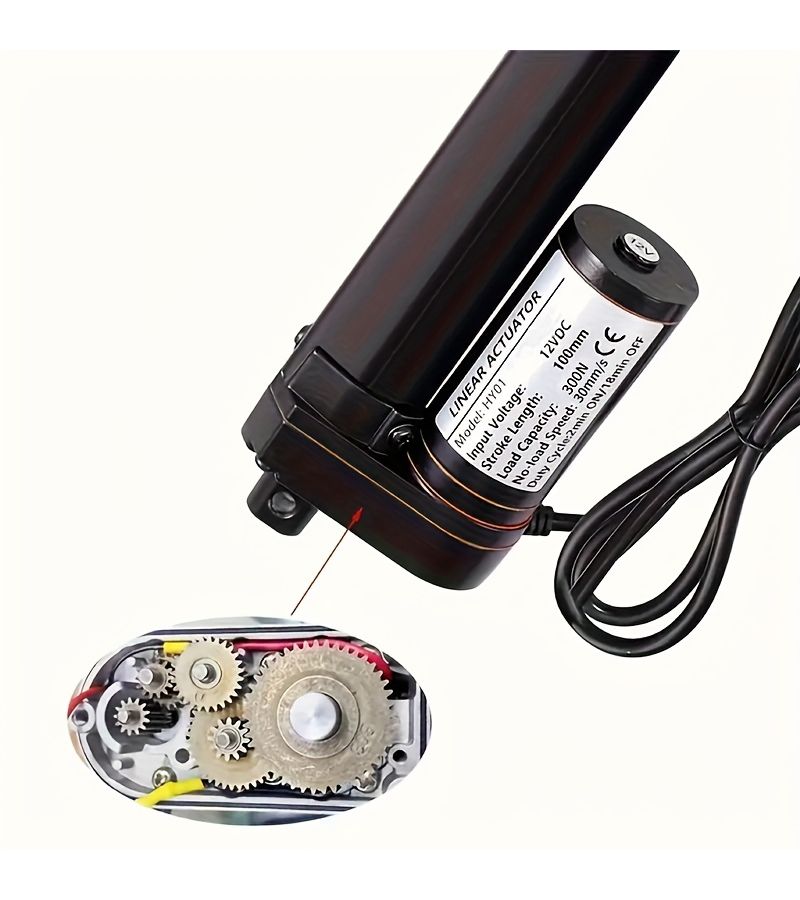 12V DC Electric Actuator 250mm 300N 30mm S Hydraulic Push Rod Telescopic - Image 5