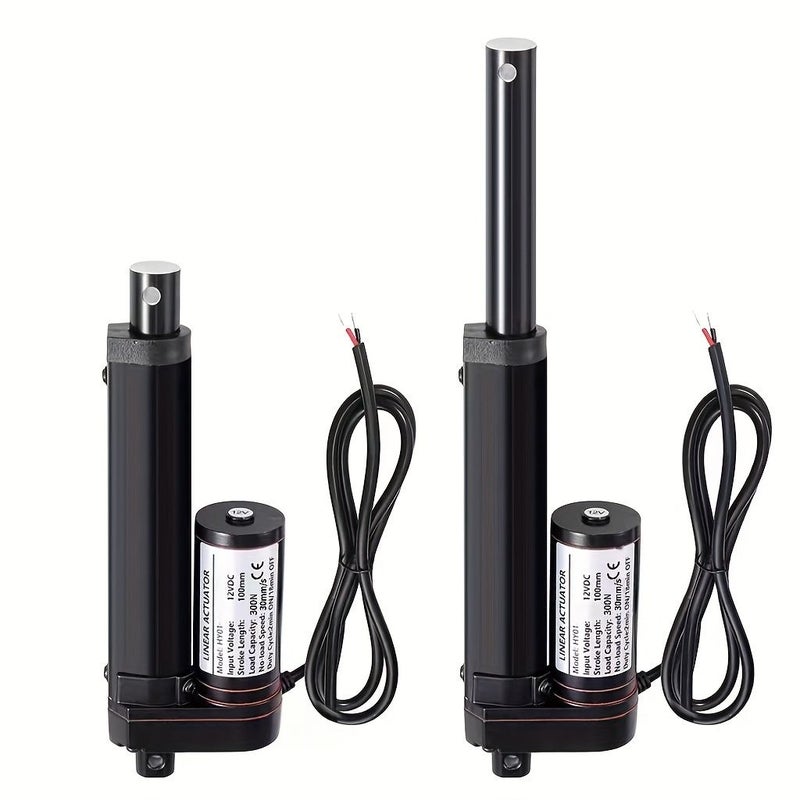 12V DC Electric Actuator 250mm 300N 30mm S Hydraulic Push Rod Telescopic - Image 3