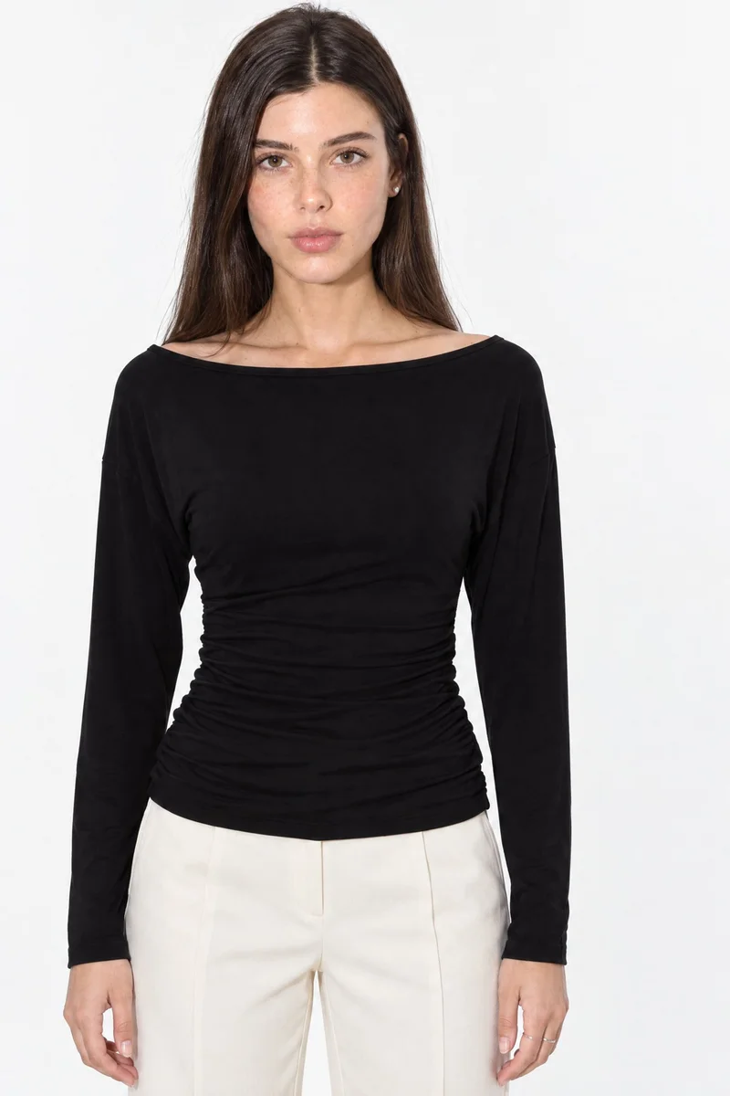 بوسيم BUSEM Slim Fit Long Sleeve Blouse