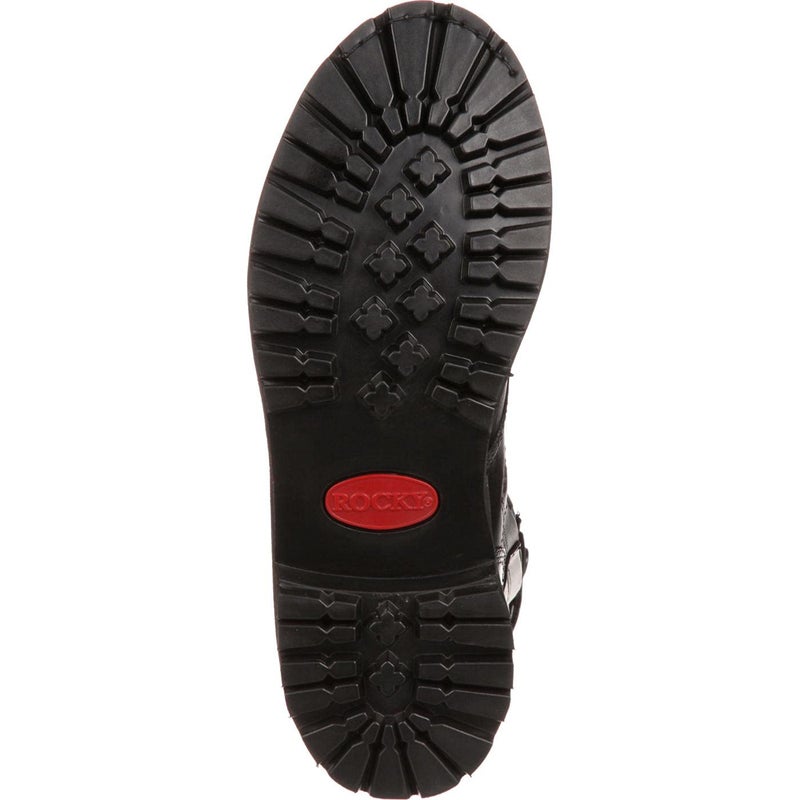 ROCKY Side Zipper Jump Boot, Black, Size 7(ME) - Image 3