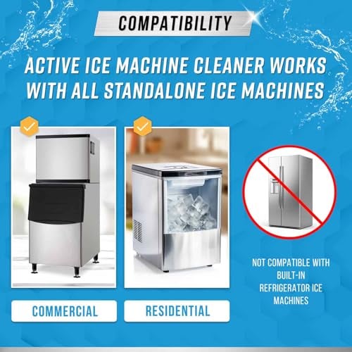 ACTIVE Ice Machine Cleaner Maker Descaler - 24 Clean Tablets Compatible with Frigidaire, Opal, GE Profile, Kitchenaid, Nickel Safe Scale Remover for Countertop, Nugget Ice Makers - Bulk 1 Year Supply - Image 5