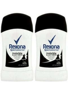 Rexona 2 pieces of Rexona Invisible Black and White Antiperspirant 40 ml  - Image 1
