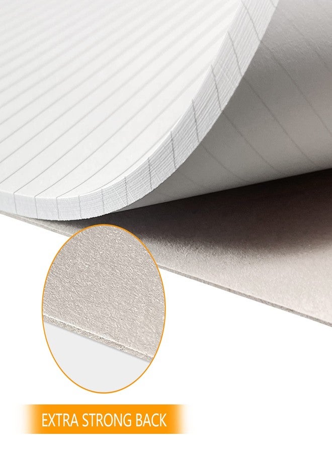 Uzant 6 Pack Legal Pads 8.5" x 11" Note Pads with Date on Top, 50 Sheets Lined Paper Writing Pads, Narrow Ruled White Notepad Notebook for Office Business School College Supplies - Image 4