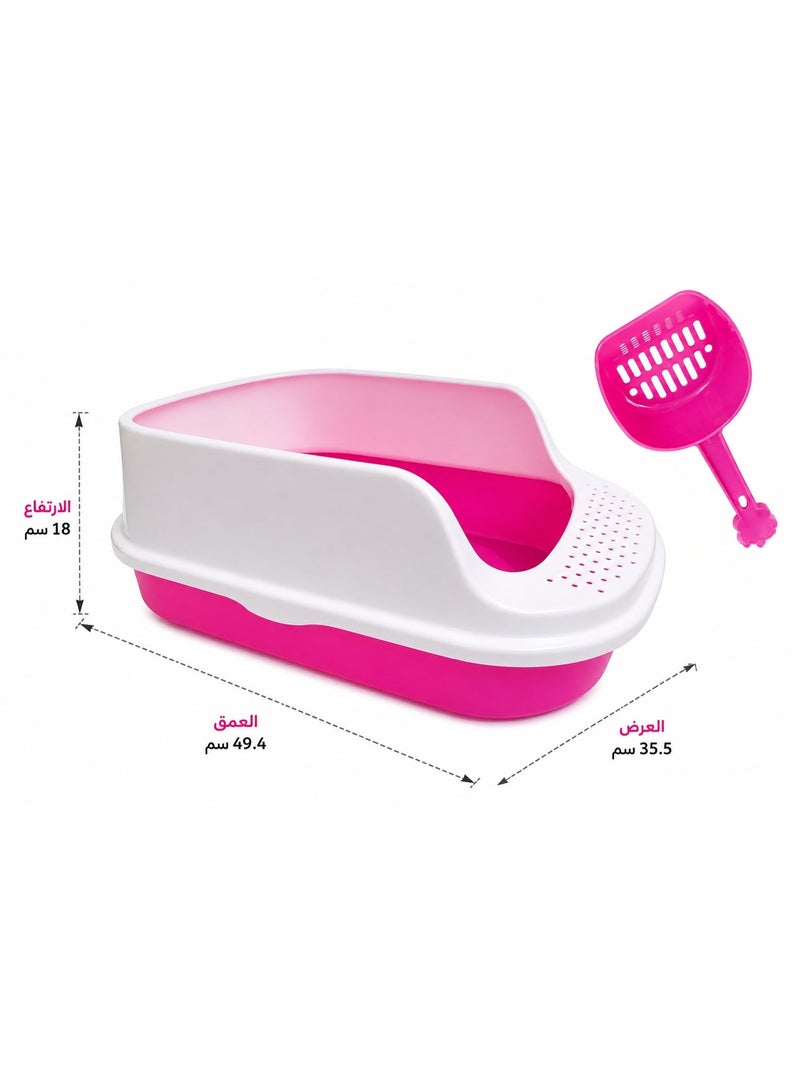 Litter Box With Scoop pink - Image 2