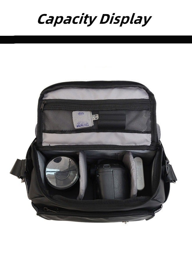 M MIAOYAN One-shoulder messenger outdoor travel camera bag wear-resistant and load-reducing SLR micro single digital waterproof portable photography bag  - Image 3