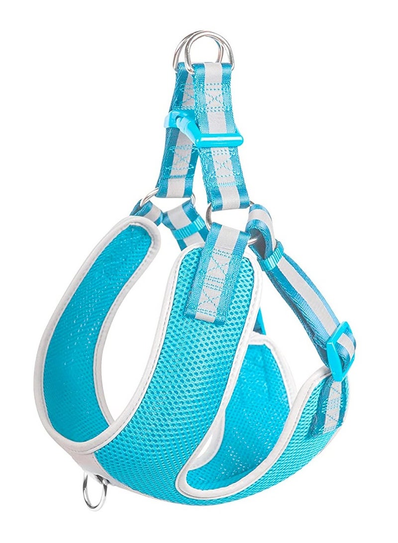 Fida Step-in Dog Harness – Reflective Blue - Medium - Image 1