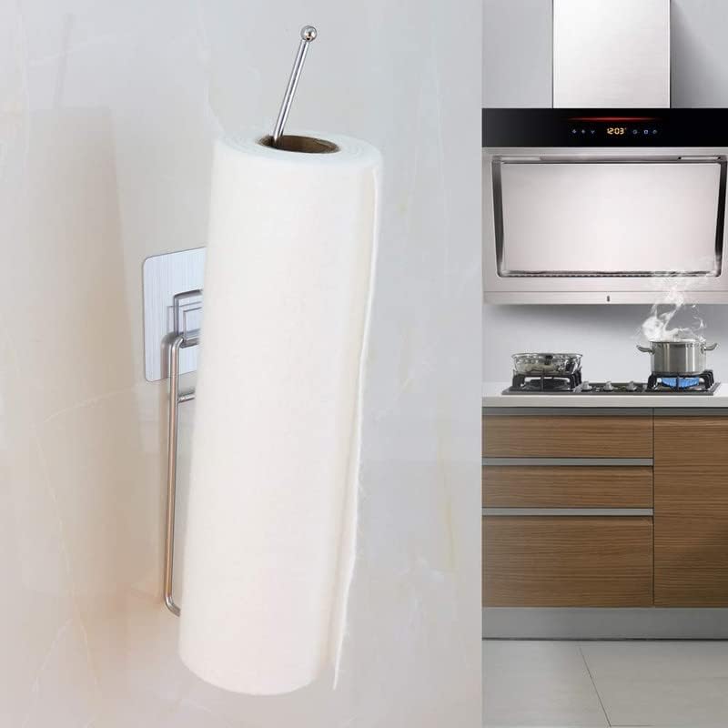 PRO ROOP Stainless Steel Self Adhesive Magic Sticker Towel Holder Ring for Bathroom Hand Towel Napkin Hanging Holder Modern Kitchen Towel Hanger Wall Mount Toilet Tissue Paper Holder - Image 4