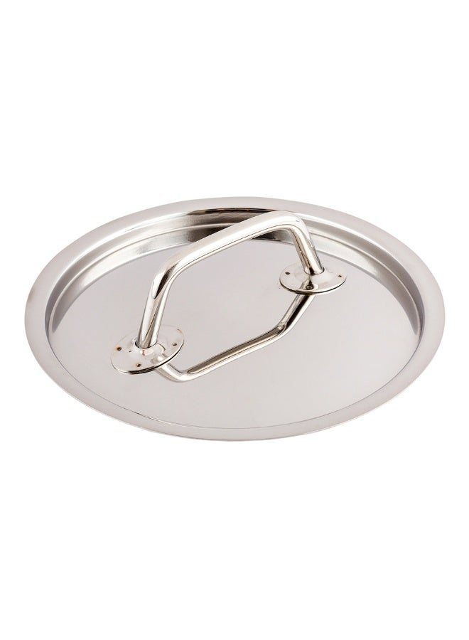 Restaurantware LID ONLY: Met Lux Lid For 1.5 Quart Induction Sauce Pan, 1 Lid For Deep Sauce Pan - Sauce Pan Sold Separately, With Handle, Stainless Steel Lid For Cooking Pan, Mirror-Finish - Image 1