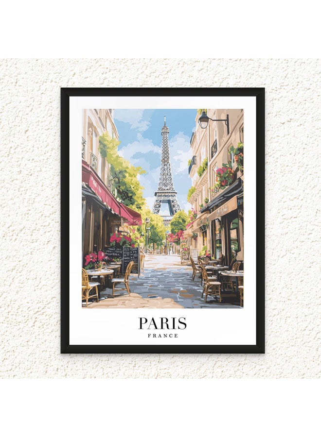 آرت دیکور  ديكور فني مؤطر الفنون الجميلة صورة طباعة لبرج إيفل باريس فرنس - Image 1