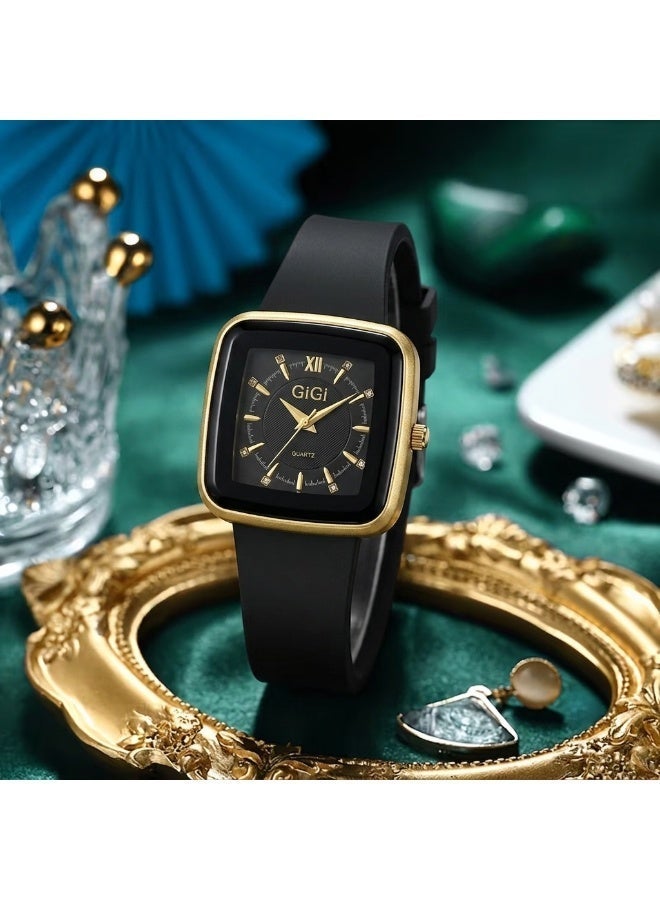 GiGi Women's wristwatch with a PU leather strap and quartz movement; a stylish, casual timepiece—perfect as a gift for birthdays or graduations—suitable for everyday wear - Image 4