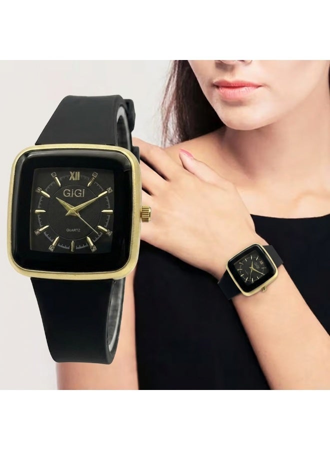 GiGi Women's wristwatch with a PU leather strap and quartz movement; a stylish, casual timepiece—perfect as a gift for birthdays or graduations—suitable for everyday wear - Image 1