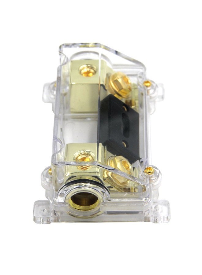 ZOOKOTO حامل فيوز 300A 0GA، حامل فيوز ANL للستيريو السيارة 0 2 4 قياس في وخارج مع فيوز 300 أمبير (ذهب أو فضة عشوائي) - Image 2