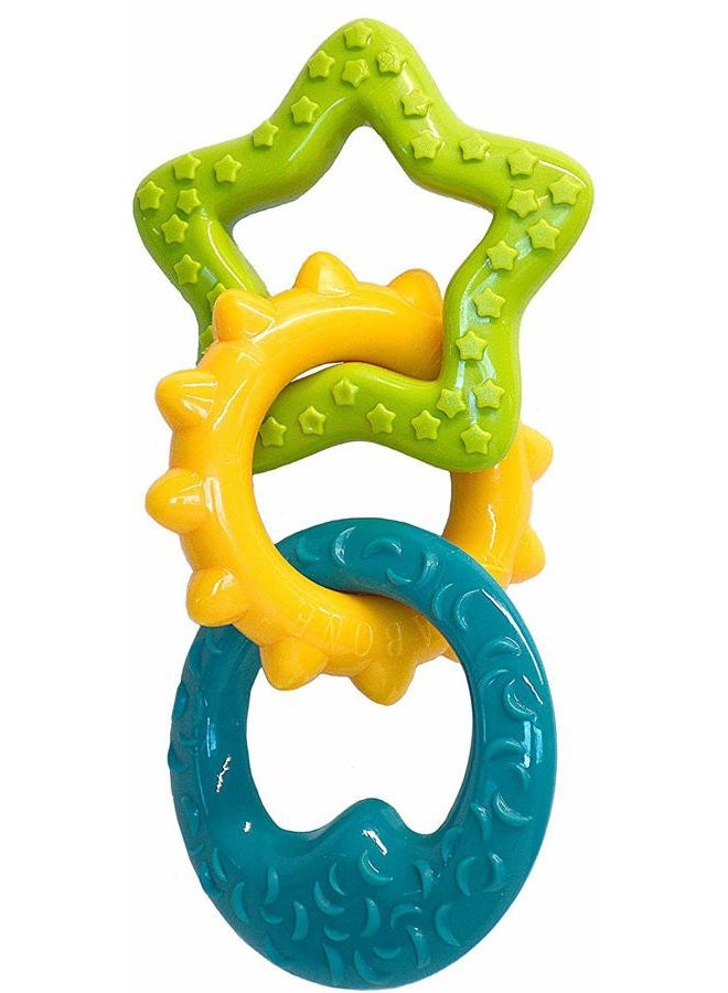 Nylabone (3 Pack) Just For Puppies Triple Teething Ring Chew Toy - Image 3