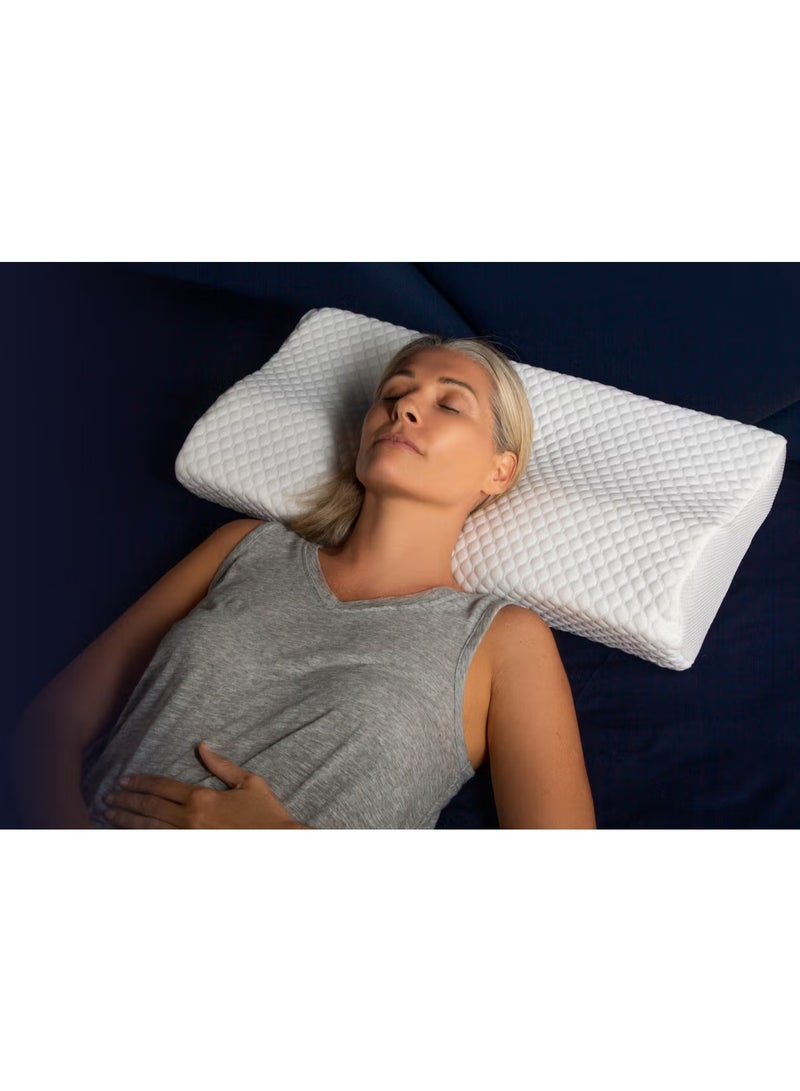 DubaiGallery Peaceful Nighttime Rest with Optimal Head Support An image focused on tranquility and comfort, showing a woman resting effortlessly while enjoying balanced support designed for deeper and more relaxing sleep. - Image 1