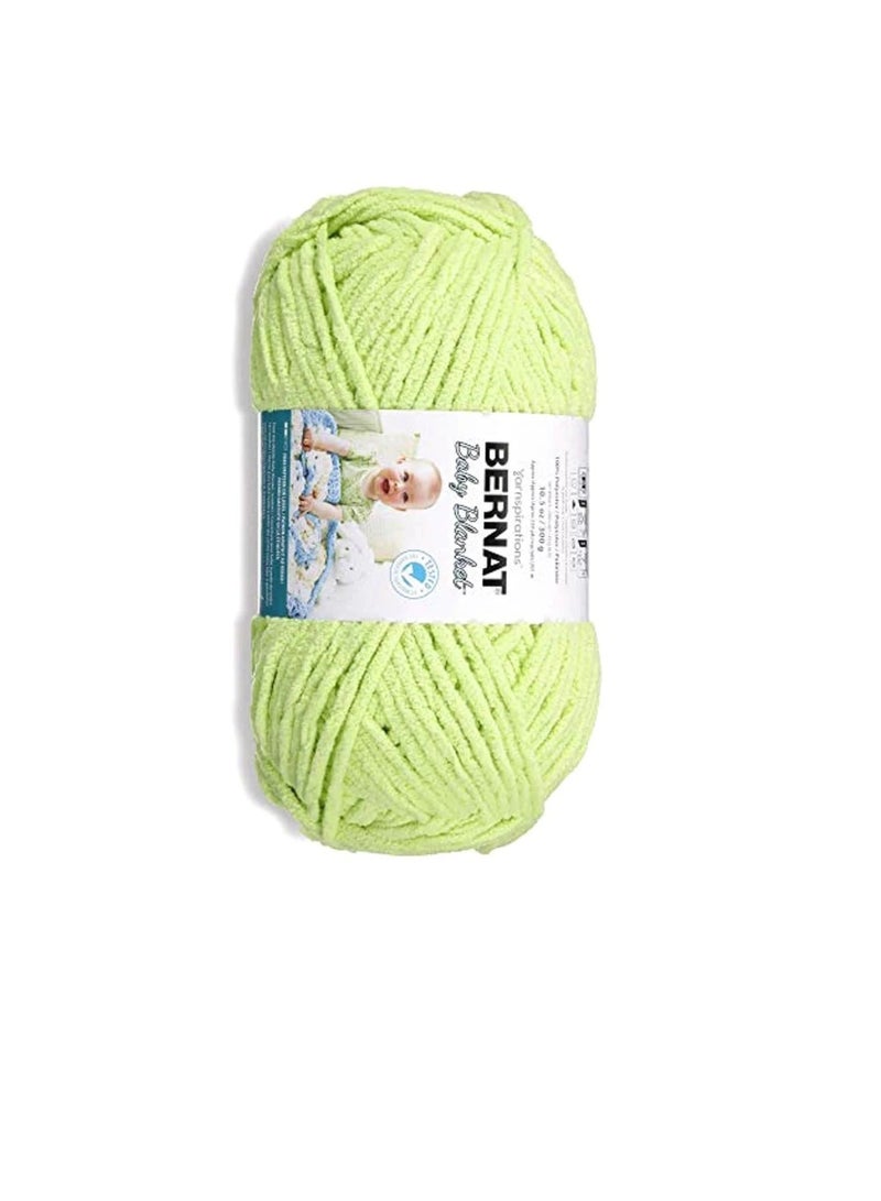 Bernat Bernat Baby Blanket Big Ball Yarn Lemon Lime - Image 1