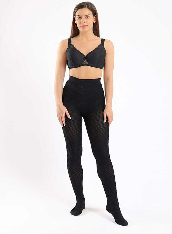 Carina Ribbed Warm Pantyhose - Image 3
