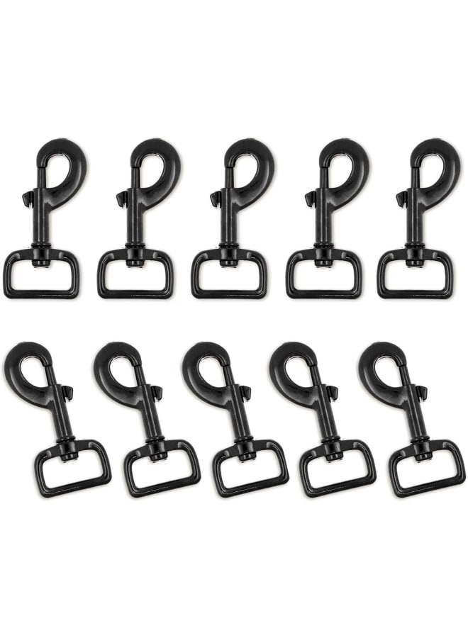Swivel Snap Hooks Heavy Duty Trigger Clip Clasps for Dog Leashes, Bags, Backs, Straps, Harnesses, 10 Pieces 3.25 Inches Black - Image 1