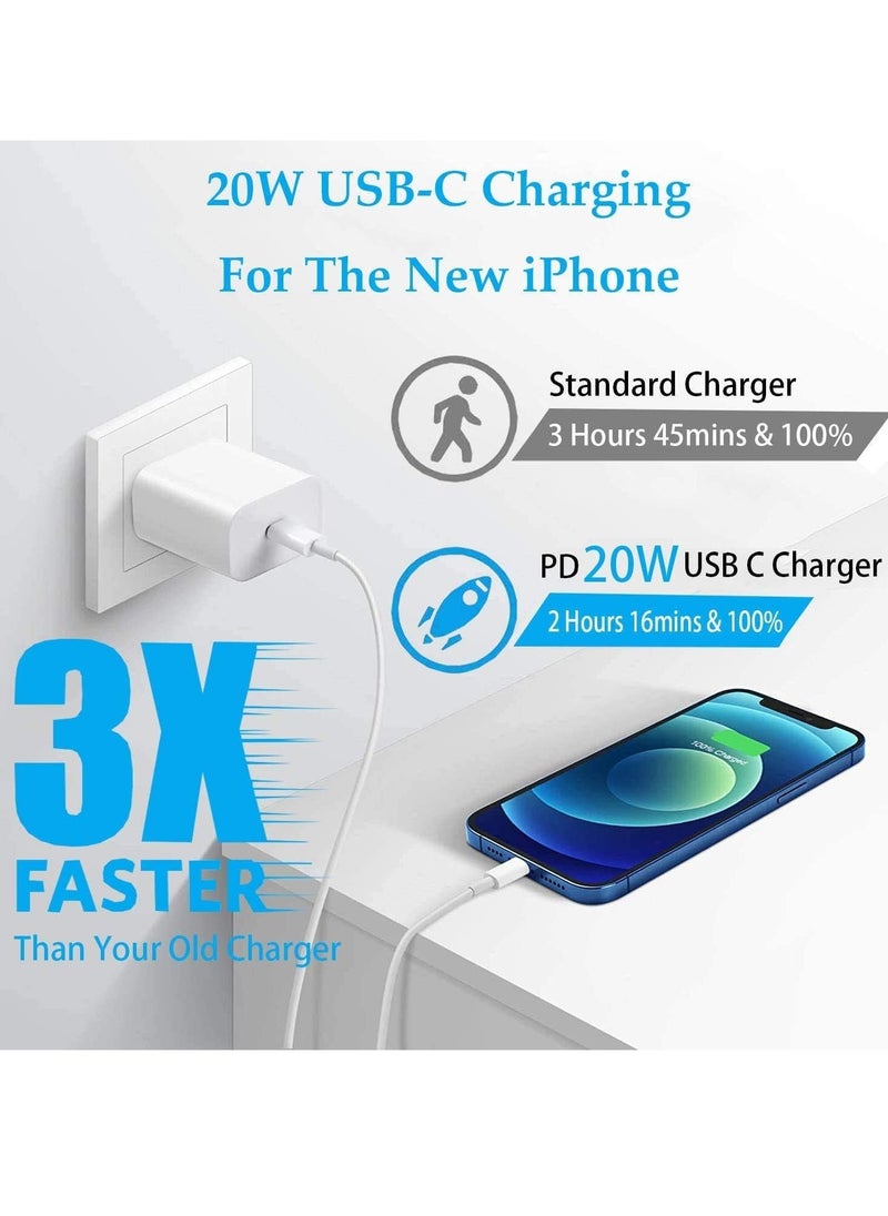 ELTRAZONE - [Apple MFi Certified] USB-C to Lightning Cable 20W, 2 Pack 6.6FT Power Delivery Fast Charging Data Sync Type C PD Quick Charger Compatible with iPhone 12/12 Pro/11/XS/XR/X 8/iPad/AirPods Pro - Image 1