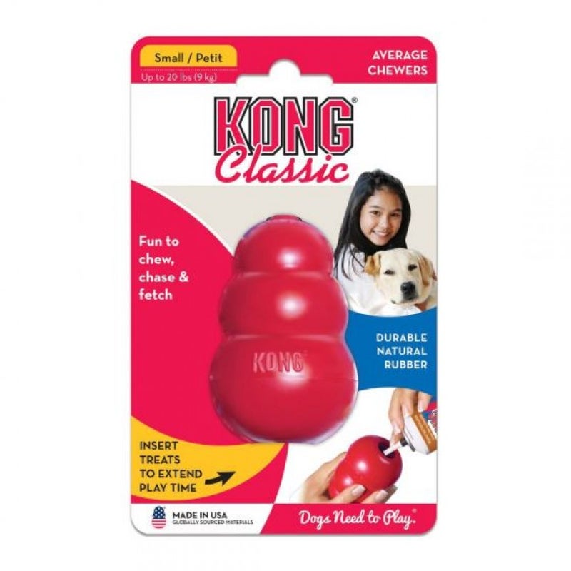 KONG Classic Rubber Treat Holder - Red - S