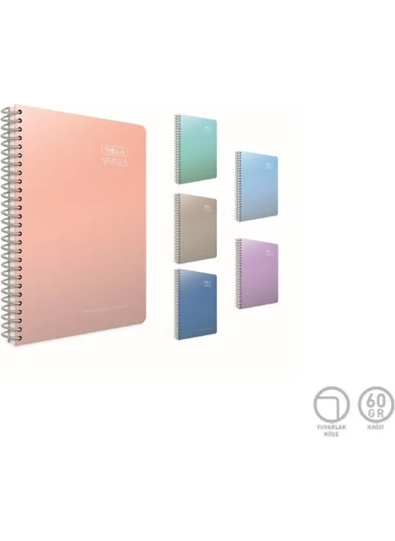 Gıpta Thebook Spirals Spiral Hard Cover Notebook A4 200 Sheets Lined 