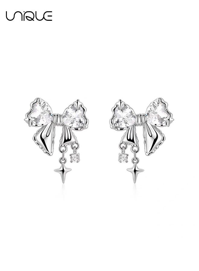 يونيك أقراط - أقراط قوس - أقراط ماسية - أقراط شرابة قلادة - أنيقة وبسيطة وعصرية - هدايا - Image 1