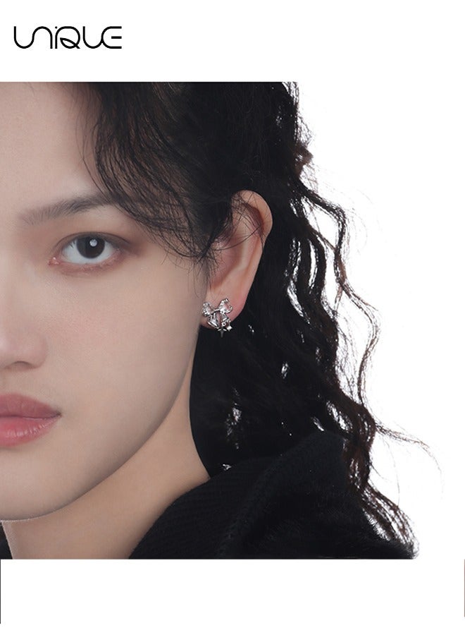 يونيك أقراط - أقراط قوس - أقراط ماسية - أقراط شرابة قلادة - أنيقة وبسيطة وعصرية - هدايا - Image 5